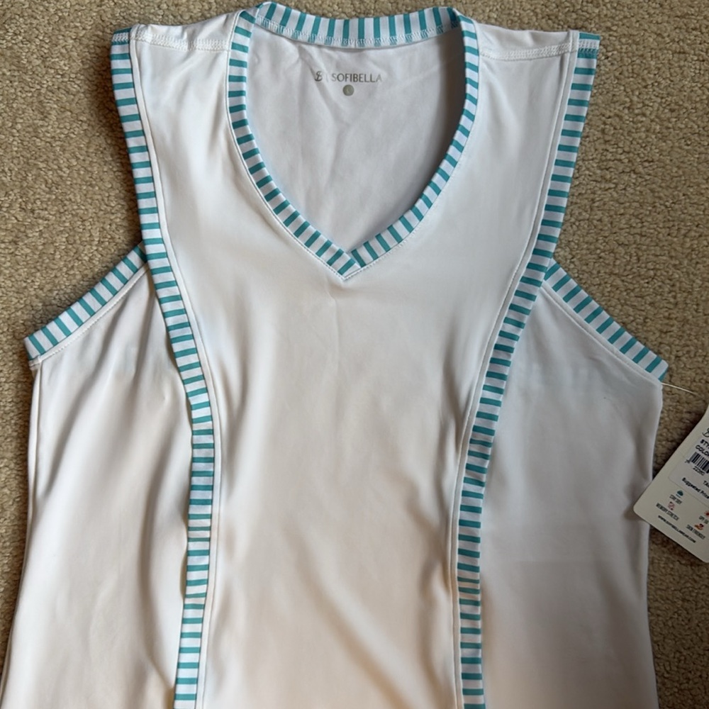 SOFIBELLA tennis/pickleball tank top - Size Medium/Large BNWT! - Picture 6 of 12